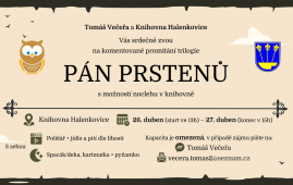 Nocování v knihovně s Tolkienem