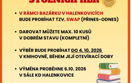 Výměna dětských knih, puzzle a stolní hry - SWAP 2026